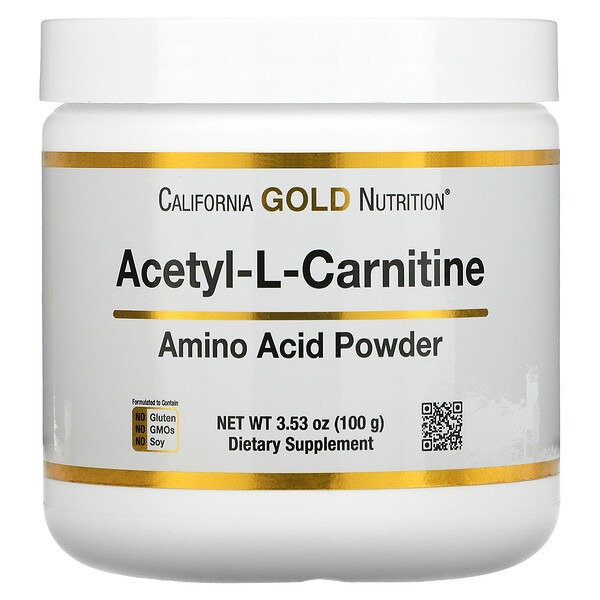 California Gold Nutrition, Acetyl L-Carnitine, Amino Acid Powder, 3.53 ...