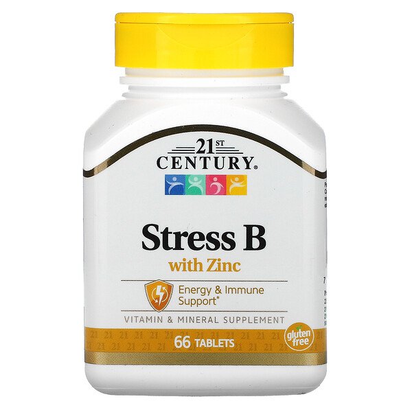 21st Century, Stress B With Zinc, 66 TabletsSingapore