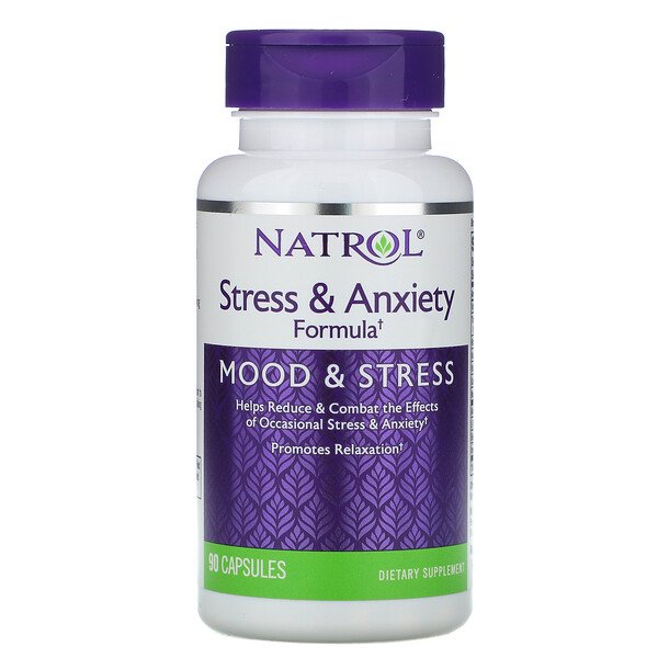 Natrol, Stress & Anxiety Formula, 90 CapsulesSingapore