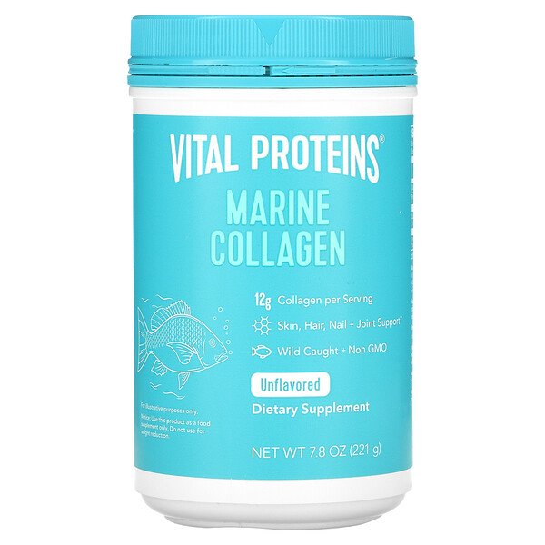 Vital Proteins, Marine Collagen, Wild Caught, Unflavored, 7.8 oz (221 g ...