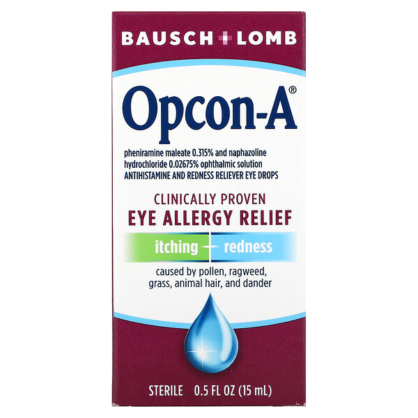 Opcon-A, Clinically Proven Eye Allergy Relief, 0.5 fl oz (15 ml)Singapore