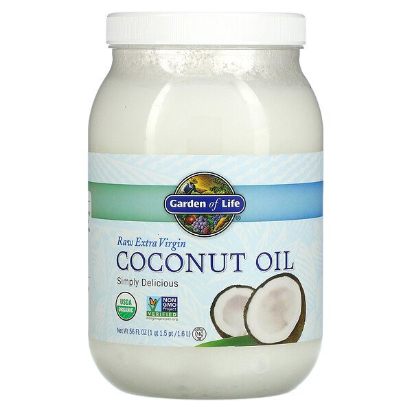 Garden of Life, Raw Extra Virgin Coconut Oil, 56 fl oz (1.6 l)Singapore