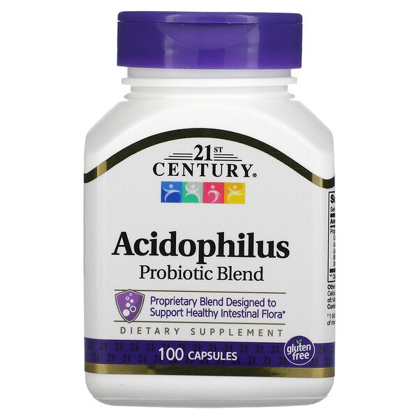 21st Century, Acidophilus Probiotic Blend, 100 CapsulesSingapore