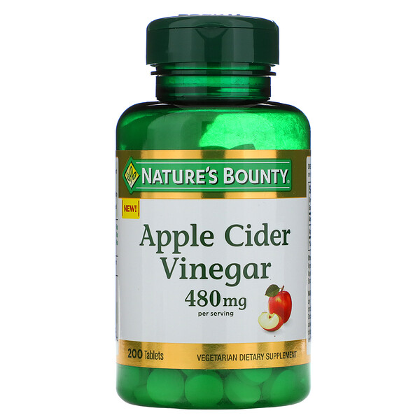 Nature's Bounty, Apple Cider Vinegar, 240 mg, 200 TabletsSingapore