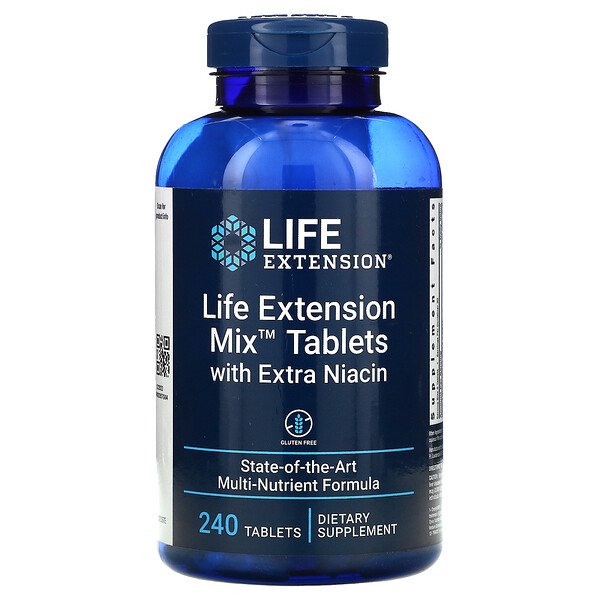 Life Extension, Life Extension Mix Tablets with Extra Niacin, 240 ...