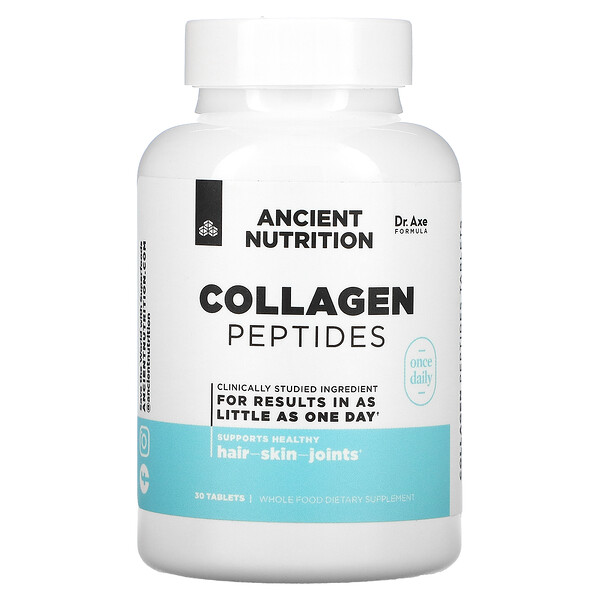 Dr. Axe / Ancient Nutrition, Collagen Peptides, 30 TabletsSingapore